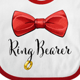 thumbnail image 4 of Inktastic Ring Bearer- Red Bow Tie Boys Baby Bib, 4 of 4