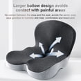 thumbnail image 6 of IBTORO Ergonomic Seat Cushion with Lumbar Support - Gel Memory Foam Pillow for Office Chair, Car & Wheelchair, Gray Two-Tone, 6 of 9