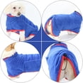 thumbnail image 4 of Minkissy 1Pcs Fast Drying Dog Towel Robe Blue Polyester Easy to Clean for Pets, 4 of 4
