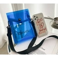 thumbnail image 5 of YOUI-GIFTS Clear Crossbody Bag Transparent Cell Phone Purse Small PVC Shoulder Bag Jelly Handbag with Adjustable Strap, 5 of 7