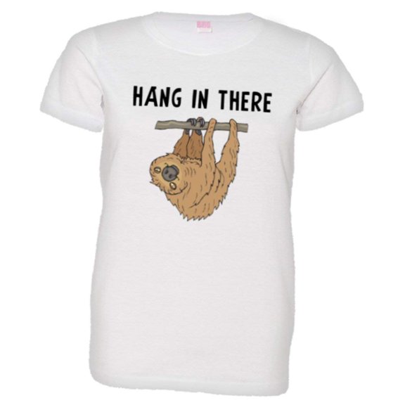 PleaseMeTees™ Womens Hang In There Sloth HQ Tee