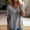 A1 Grey, variant on Outfmvch V Neck Tops for Women Lightweight Pullover Top Concert Tops Blouses for Women Capsule Wardrobe for Women 2026 Summer Asymmetrical Blouse Bohemian Vacation Shirts Gray L