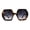Tortoise / Smoke, variant on Womens Squared Thick Plastic Mod Hexagon Sunglasses All Black