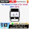 thumbnail image 2 of Radio para coche con Android 12 y Carplay para Nissan X-Trail 2 T31 X Trail 2007-2015, reproductor multimedia de vídeo para coche, radio GPS Navi 7862, 2 of 5