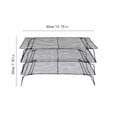 thumbnail image 6 of Wire Cooling Rack, Baking Cooling Rack, Cooling Rack, Wire Baking Rack, 18X10 In, Open Mesh, Baking Rack for Oven Cooking, Wire Rack for Cooking, Wire Cooking Rack, Silver, 1 Pc,, 6 of 8