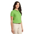 thumbnail image 4 of Port Authority Women's Classic Knit Collar Polo Shirt_Lime_XXXX-Large, 4 of 6