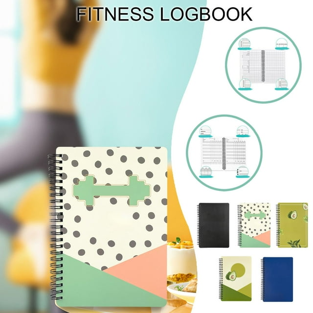 Cuaderno de Entrenamiento - Encuadernación En Espiral, 140 X 210 Mm, 142 Páginas | Diario de Seguimiento Del Progreso Físico para Aficionados Al Gimnasio | Encuadernación En Espiral Doble | Cubierta