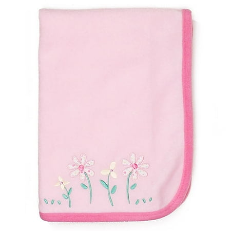 Cotton Interlock Receiving Blanket, Pink Print
