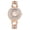 Rosegold, variant on Luxury Stainless Steel Watches for Women: Sparkly Snowflake Design Chunky Bracelet Imitation Diamond Analog Quartz Round Watch