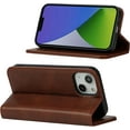 thumbnail image 4 of for iPhone 14 Plus Wallet Folio Phone Case with Card Holder 6.7 Inch,Premium PU Leather Magnetic Full Protection Shockproof Phone Case for Women & Men for iPhone 14 Plus 5G 2022 -Brown, 4 of 13