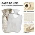 thumbnail image 4 of 2L Hot Water Bottle with Soft Velvet Cover PVC Hot Water Bag for Pain Relief Long-Lasting Warmth White and Silver Christmas Tree Decorations, 4 of 8