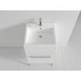 thumbnail image 3 of Fine Fixtures - Modern White 20" Bathroom Vanity Set,Chrome Hardware, vitreous China Sink Top, 3 of 7