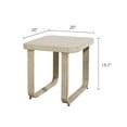 thumbnail image 6 of Ulax Furniture Patio Aluminum Square Side Table Non-Rust Accent End Table, 6 of 6