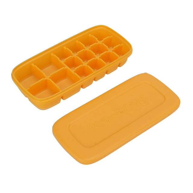 Molde De Cubitos De Hielo, Bandeja De Cubitos De Hielo Multiusos De Bricolaje Fácil De Desmoldar Para Barra Para Oficina Para El Hogar Anggrek Amarillo