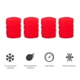 thumbnail image 3 of 4 Tapas Universales para Válvulas Neumáticos para Coche Motocicleta Bicicleta Bicicleta (rojo), 3 of 5