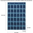 thumbnail image 2 of Classroom Pocket Chart for Cell Phone and Calculator Holder, Door Clear Hanging Pocket Chart for Classroom with Number Sticker (36 Pockets), 2 of 8