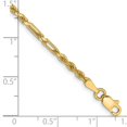 thumbnail image 2 of 14k Yellow Gold Bracelet Chain Styles Rope Women's 2.5 mm 7 in Diamond-cut Milano with Lobster Clasp, 2 of 2
