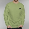 thumbnail image 3 of Men's 330g 100% Cotton Dropped Shoulder Crew Neck Sweatshirt-Orangutan in Sunglasses, 3 of 15