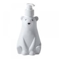 thumbnail image 2 of 900/450/300ml Cute Bear PET Soap Bottle White Bathroom Shower Gel Refillable Bottles Shampoo Wash Hair Conditioner Lotions Press Dispenser, 2 of 6
