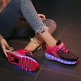 thumbnail image 3 of Kids Roller Shoes Boy Girl Sneakers with Wheels Become Sport Sneaker with Led for Christmas Birthday Children Show Gift, 3 of 6