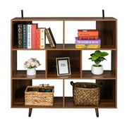 HISTOYE Wood Bookcase,Storage Shelves Stand Bookshelf for Entryway, Hallway, Living Room,Home Office Furniture (Bookcase)