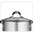 thumbnail image 5 of Tramontina Gourmet Stainless-Steel 8 Quart Covered Stock Pot with Lock and Drain, 5 of 6