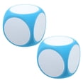 thumbnail image 1 of Miangastore 2Pcs DIY Blank Dices 10cm Large Classroom Writable Dices Erasable Foam Cubes Dices Game Dices for Instructional Game Counting Entertainment, 1 of 8