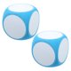 thumbnail image 1 of 2 piezas de dados en blanco para bricolaje, 10 cm, dados grandes para escribir en el aula, cubos de espuma borrables, dados de juego, dados para juegos de instrucción, entretenimiento para contar, 1 of 6
