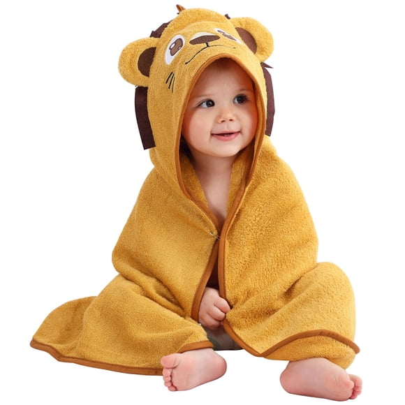 XQYLOS Serviette à Capuchon pour Bébé, Douce et Absorbante, Serviette de Bain Lapin pour Enfants, Bébé, Tout-Petit, Enfants, Enveloppe de Bain en Coton avec Capuchon pour la Douche