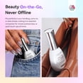 thumbnail image 4 of SAVILAND Glassy Cat Eye 5-In-1 One-Step Gel Nail Polish Kit, Quick Easy, Jelly Silver, 15ml/0.51 fl.oz, 4 of 7