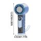 thumbnail image 3 of Ice Compress High-Speed Digital Display Handheld Fan USB Rechargeable Powerful Wind Small Fan Portable Desktop Fan For Home Office Outdoor, 3 of 7