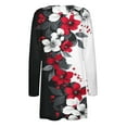thumbnail image 5 of SwiftWear Long Sleeve Long Cardigan with Pockets Women's Trendy Floral Print Wrap Relaxed Fit Cadigant Open Front Tops, 5 of 7