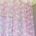 thumbnail image 4 of Vintage Style Lace Floral Net Voile Curtain Panel Slot Top Home Decor, 4 of 5