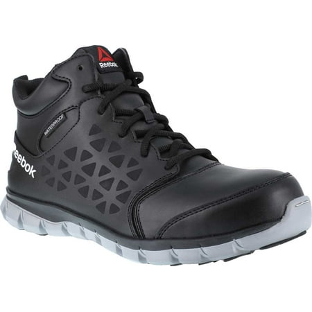 

Men s Reebok Work Sublite Cushion Work RB4144 Athletic Boot Black/Grey Microfiber/Mesh 15 M
