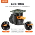thumbnail image 2 of Juego de 4 ruedas niveladoras VEVOR con capacidad de carga total de 1000 kg, 2 of 8