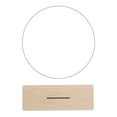 thumbnail image 2 of Espejo de maquillaje acrílico irregular, espejo de mesa, tocador, base de madera para dormitorio. C, 2 of 9