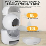 Smart Automatic Cat Litter Box, Self Cleaning Litter Box, App Control, Support 5G & 2.4G WiFi for Multiple Cats