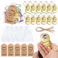 thumbnail image 3 of 12pcs Keychains Bottle Opener with Organza Bag and Thank You Label Baby Shower Souvenirs for Guests Party Supplies, 3 of 3