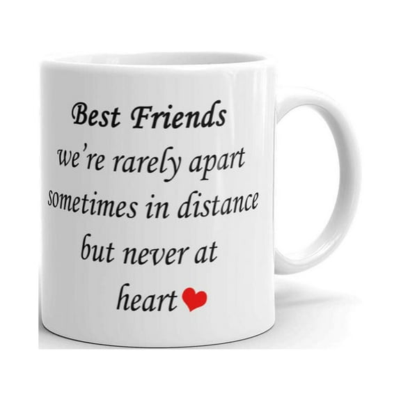 Best Friends We're Rarely Apart Coffee Tea Ceramic Mug Office Work Cup Gift11 oz
