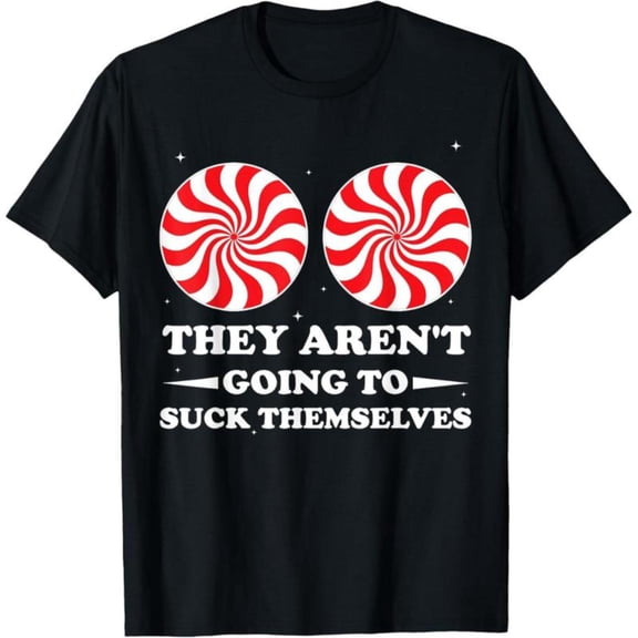 Humorous - Prank Graphic Tee, Tops Has "THEY AREN'T..." Text, Round Neck Regular Fit T - shirts, Size(S - 5XL)
