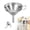 B, variant on Metal Stainless Steel Funnel, Food Grade Mini Funnels for Kitchen Use Filling Bottles Flask Cooking, 1 Brushes