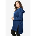 thumbnail image 3 of Roaman's Women's Plus Size French Terry Tunic Hoodie, 3 of 5