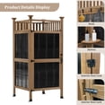thumbnail image 3 of GDLF Outdoor Shower Enclosure with Lockable Door, Privacy Outdoor Shower Stall with Metal Panels , Changing Room for Pool Wash Station, 3 of 9