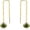 Olive, variant on SNGIA 18K Gold Plated Threader Dangle Earrings for Women with Threader Teardrop Stone