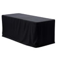 thumbnail image 6 of Efavormart 4 Ft 30" Black  Wrinkle/Stain Resistant Fitted BanquetPolyester Tablecloth For Event Tradeshow Use, 6 of 9