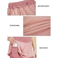 thumbnail image 5 of FEDTOSING Women's 2 in 1 Running Shorts Workout Athletic Gym Shorts with Phone Pockets Pink,up to Size 2XL, 5 of 7