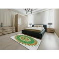 thumbnail image 5 of Ahgly Company Machine Washable Indoor Square Transitional Brown Area Rugs, 3' Square, 5 of 7
