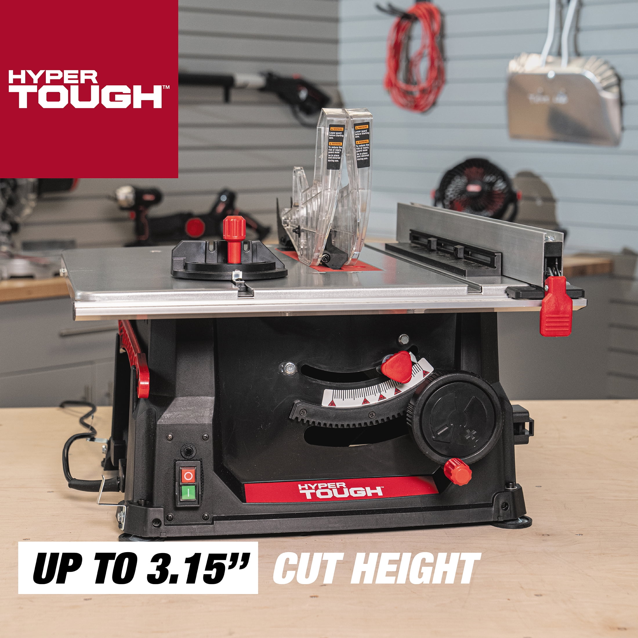 Hyper Tough 10 inch 15 Amp Table Saw TS1001 Walmart