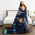 thumbnail image 5 of Kll Fleece Blanket Plush Throw Blanket Solar System Temperatures Diagram,Soft Fuzzy Cozy Flannel Blanket For Couch Sofa Bed.(60"X50"), 5 of 9