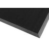 Notrax - 345S2432BL 345 Rubber Brush Styrene-Butadiene Rubber Entrance Mat, For Construction Traffic Area and Municipal Buildings, 24" Width x 32" Length x 5/8" Thickness, Black